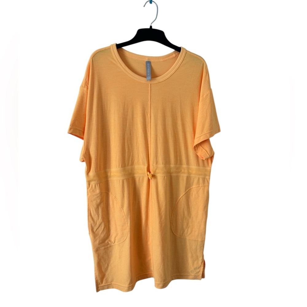 Athleta Bright Orange Casual Dress Size S - Picture 2 of 8